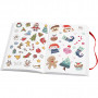 Stickerbuch, Weihnachtsmotive, Größe 11,5x17 cm, 1 Stück, 76 Blatt