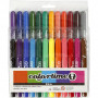 Colortime Marker, Sortierte Farben, Strichstärke 5 mm, 24 Stk/ 1 Pck