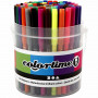 Colortime Marker, Sortierte Farben, Strichstärke 2 mm, 100 Stk/ 1 Eimer