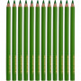 Colortime Buntstifte, Hellgrün, L 17,45 cm, Mine 5 mm, JUMBO, 12 Stk/ 1 Pck
