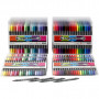 Colortime Dual-Filzstifte, Strichstärke: 2,3+3,6 mm, 24 Pck., Standard-Farben, Zusätzliche Farben