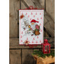 Permin Stickerei Kit Weihnachtskalender Santa Fütterung 35x51cm