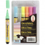 Deko-/Stoffmalstifte, Neonfarben, Strichstärke 3 mm, 6 Stk/ 1 Pck