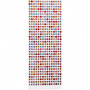 Strassstein-Sticker, Sortierte Farben, D 4-6 mm, 16x9,5 cm, 10 Bl./ 1 Pck