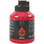 Art Acrylfarbe, primärrot, halbglänzend, halbtransparent, 500 ml/ 1 Flasche.