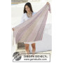 Rays of Sunset by DROPS Design - Strickmuster mit Kit Tuch 160x69cm