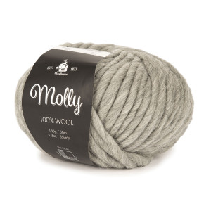 Mayflower Molly Garn einfarbig 08 Kühles Grau