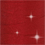 Kräuselband, Rot, B 10 mm, Glitter, 100 m/ 1 Rolle