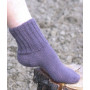 Cosy Rib Ankle Socks by DROPS Design - Strickmuster mit Kit Socken Patent Größen 35/37 - 42/44