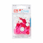 Prym Love Color Snaps Druckknöpfe Plastik Herz 12,4mm Versch. Rot/Pink/Weiß - 30 Stk