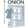 ONION Muster Plus 9002 Hemdkleid mit Revers Größe. XL-5XL