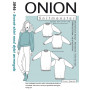 ONION Nähmuster 5046 Sweatshirt mit weiten Ärmeln Größe XS-XL