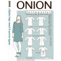 ONION Nähmuster 2042 Kleid/Top mit 2 Ärmeltypen Größe 34-48
