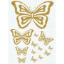 ONION Aufbügelbarer Schmetterling Gold A4 - 1 Blatt