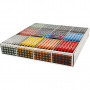 Colortime Farbkreide, Sortierte Farben, L 10 cm, Dicke 11 mm, 12x24 Stk/ 1 Pck