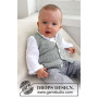 Junior by DROPS Design - Strickmuster mit Kit Baby-Weste Größen 4-9 Monate