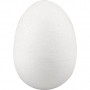 Styropor-Eier, H: 7cm, 50 Stk, Weiß