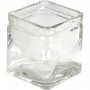 Kerzenglas, Größe 7,5x7,5 cm, H 8 cm, 12 Stk/ 1 Box