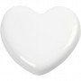 Herz, Weiß, Größe 6,5x6,5 cm, Dicke 10 mm, 20 Stk/ 1 Box