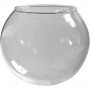 Glaskugel ohne Boden, Transparent, D 8 cm, Lochgröße 5 cm, 4 Stk/ 1 Pck
