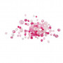 Facettenperlen-Mix, Pink (081), Größe 4-12 mm, Lochgröße 1-2,5 mm, 250 g/ 1 Pck