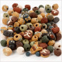 Keramikperlen, Sortierte Farben, Größe 7-18 mm, Lochgröße 2-4 mm, 300 g/ 1 Pck