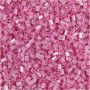 Rocaille Seed Beads 2-cut, Rosa, Größe 15/0 , D 1,7 mm, Lochgröße 0,5 mm, 500 g/ 1 Btl.