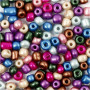 Rocaille-Perlen Mix, Größe 4/0, D: 5mm, 720g, Metallic-Farben