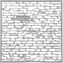 Schablone, Backsteinmauer, Größe 30,5x30,5 cm, Dicke 0,31 mm, 1 Bl.