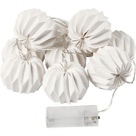 Mini Lampions 20 Stück weiß, Ø 8 cm, für 5 mm LED-Lichterketten, Deko  Upgrades für Lichterketten, Die individuelle Lichterkette, Licht +  Ambiente