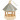 Vogelfutterhaus mit Zinkdach, Größe 22x18x16,5cm, 1 Stk, Kiefernholz