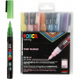 Posca Marker, Strichstärke: 0,9-1,3 mm, PC-3ML, 8 Stk, versch. Farben