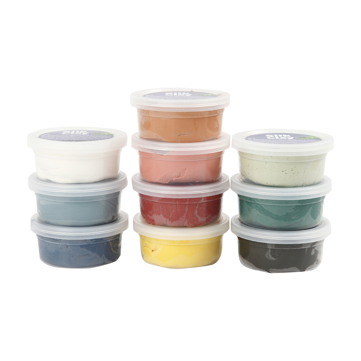 sortierte Farben Basic 2 Silk Clay® 10x40g Sortiment 