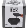 Geschenkbox 'Explosionsbox', Größe 7x7x7,5+12x12x12cm, 1 Stk, Schwarz