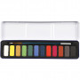 Aquarell-Farbset, Sortierte Farben, Größe 12x30 mm, 12 Farbe/ 1 Pck