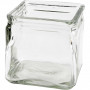 Kerzenglas, Größe 10x10 cm, H 10 cm, 12 Stk/ 1 Box