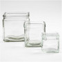 Kerzenglas, Größe 5,5x5,5 cm, H 5,5 cm, 12 Stk/ 1 Box