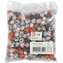 Sportball-Perlen, Sortierte Farben, Größe 11-15 mm, Lochgröße 3-4 mm, 270 g/ 1 Pck