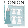 ONION Schnittmuster 2085 Kleid mit Rüschen Größen XS-XL
