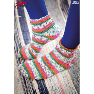 Järbo Toe-Up Socks With Magic Loop-tecnique - Strickmuster mit Kit Socken Größen 21-45