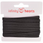 Infinity Hearts Elastik 5mm Schwarz - 5m