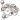 Infinity Hearts Karabiner Metall Silber 5x10mm - 10 Stk