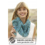 Blue Rapids by DROPS Design - Strickmuster mit Kit Tuch 140x33cm
