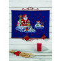 Permin Stickset Adventskalender - Der Weihnachtsmann auf dem Eis 58x42cm