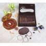 Knitpro Knit & Sip austauschbare Rundtsricknadeln Set 60-80-100cm 3,5-8,00mm - 8 Größen