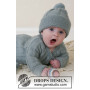 Little Prince by DROPS Design - Strickmuster mit Kit Baby-Strickjake, Mütze, Fäustlinge und Schühchen Größen 4-8 Monate