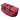 Infinity Hearts Aufbewahrungstasche Rot mit Punkten 57x20x20cm