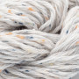 Erika Knight Gossipium Cotton Tweed Garn 1 Schneeweiß