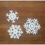 Perlen-Schneeflocken by Rito Krea - Perlenmuster 6x6-9x9cm - 7 Stk