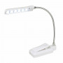 Kleiber Mini LED Clip-Lampe Flexibel Weiß/Silber 18cm